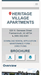 Mobile Screenshot of heritagevillageapartment.com